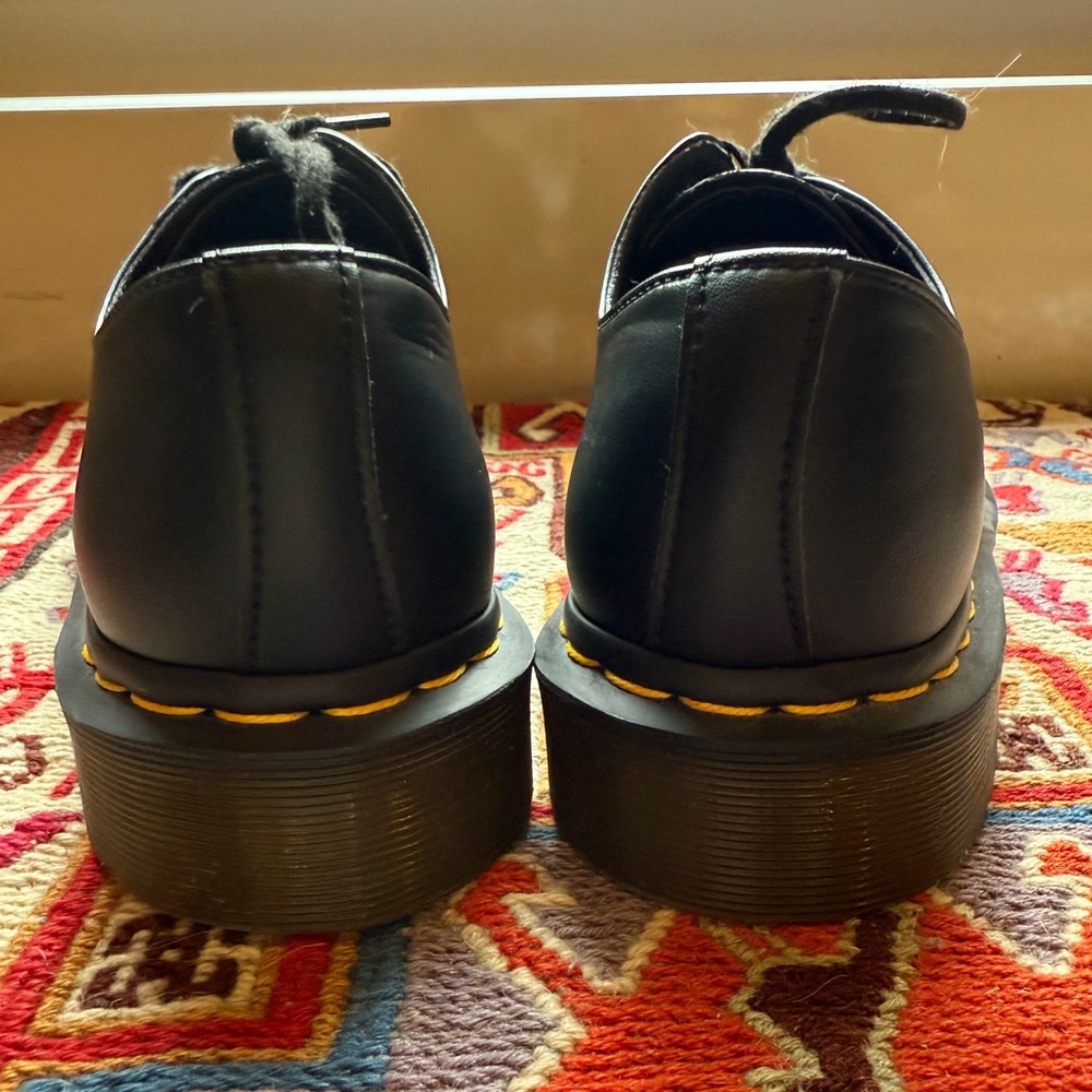 Dr. Martens Black Vegan Low Top Oxfords - Picture 5 of 7